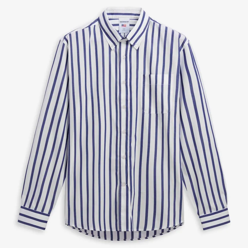 DUNSTAN - SHIRTS - CLASSIC - Unisex - NAVY BLUE-WHITE sold by Sebago