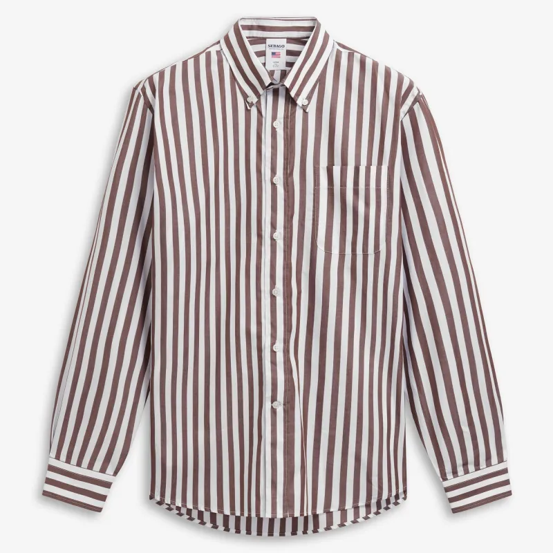 NEZINSCOT - SHIRTS - CLASSIC - Unisex - BROWN-WHITE made by Sebago