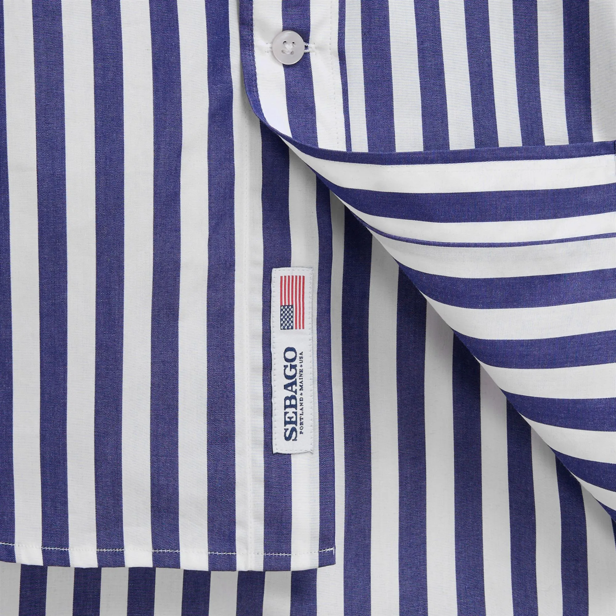 NEZINSCOT - SHIRTS - CLASSIC - Unisex - NAVY BLUE-WHITE sold by Sebago product image thumbnail 3