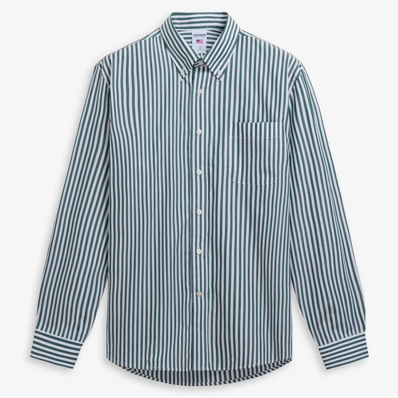 OAKLAND POP - SHIRTS - CLASSIC - Unisex - GREEN-WHITE made by Sebago