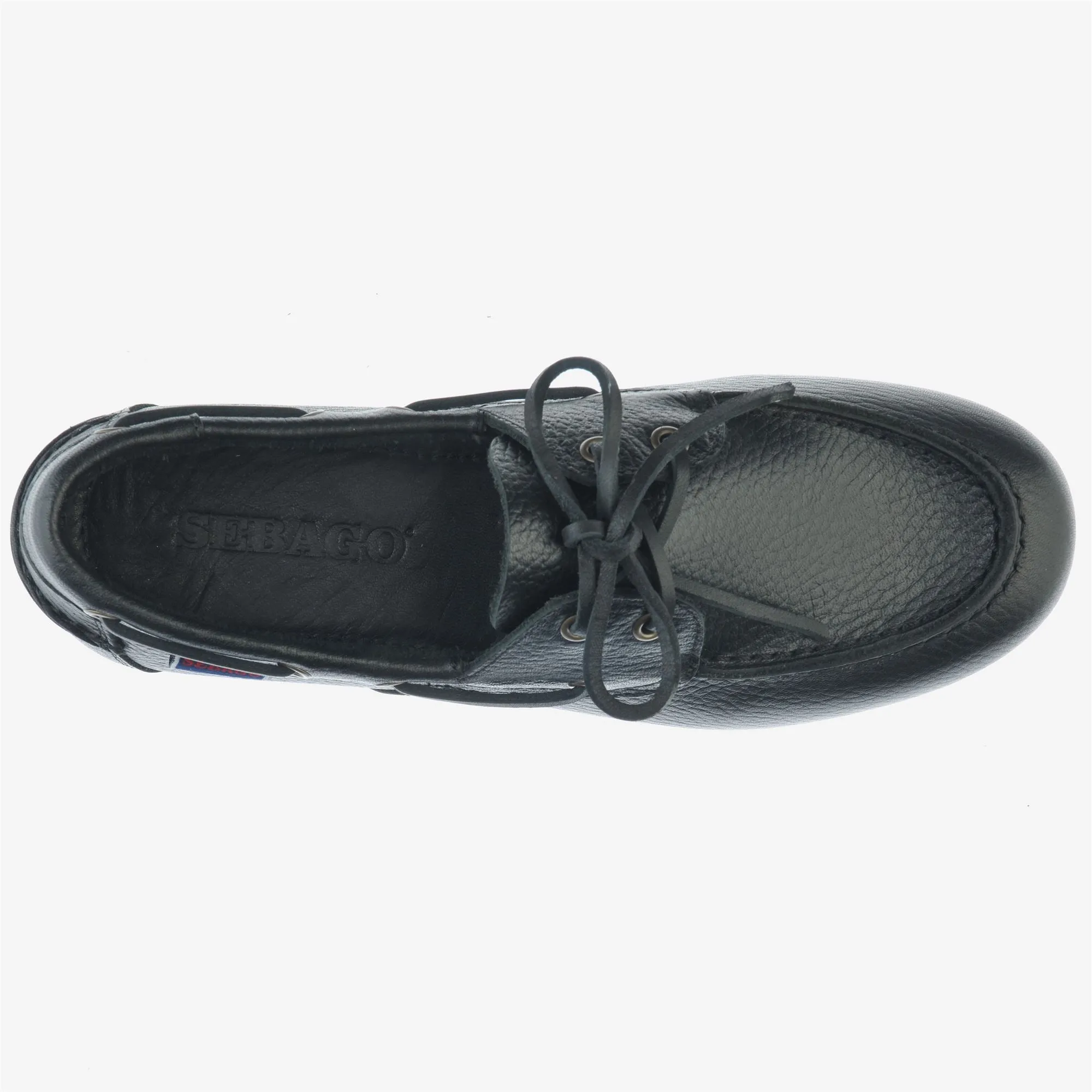 OWEN TUMBLED WOMAN - Docksides - Mocassin - Woman - Black sold by Sebago product image thumbnail 4