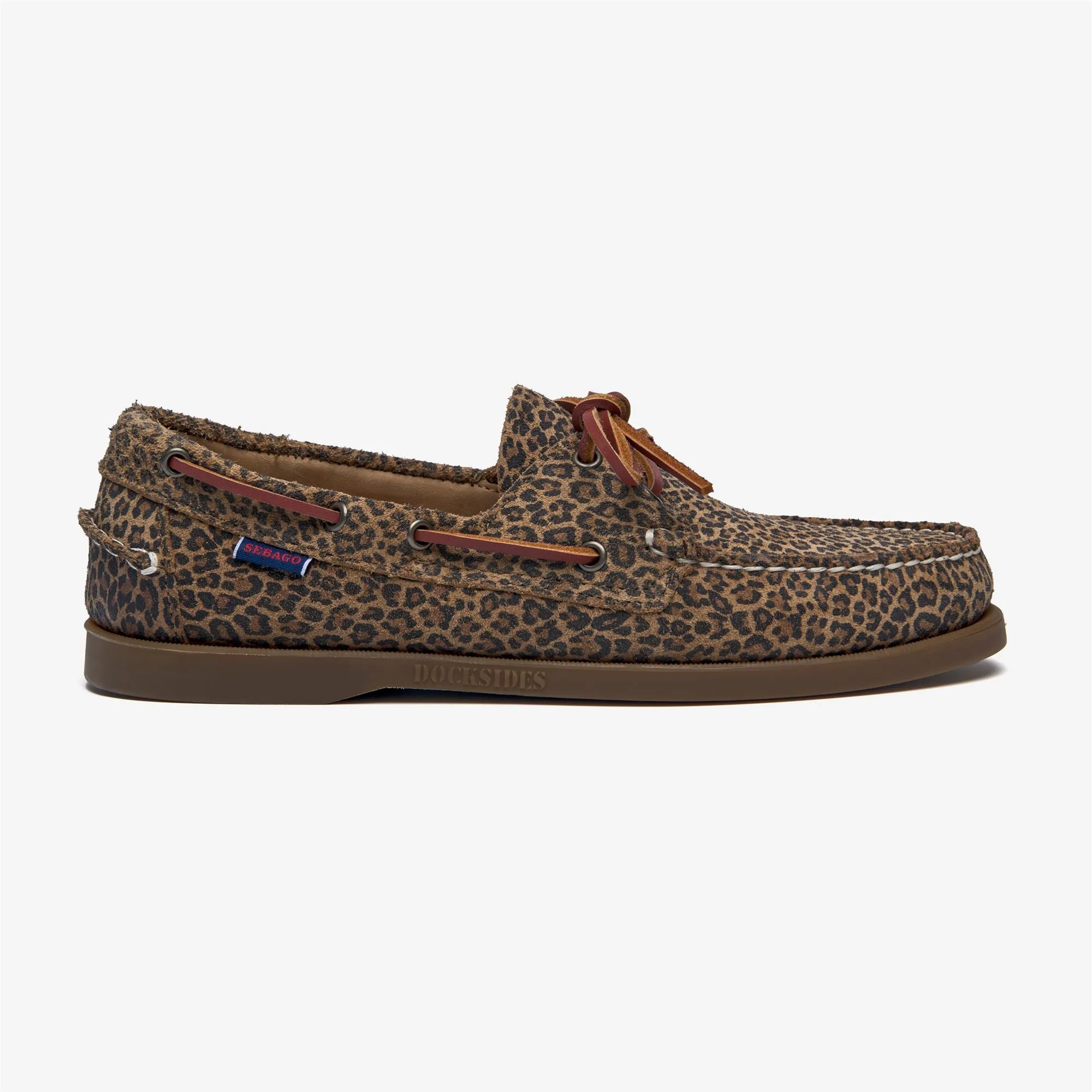 PORTLAND FLESH OUT PRINT - Docksides - Mocassin - Man - BROWN-LEOPARD-GUM sold by Sebago