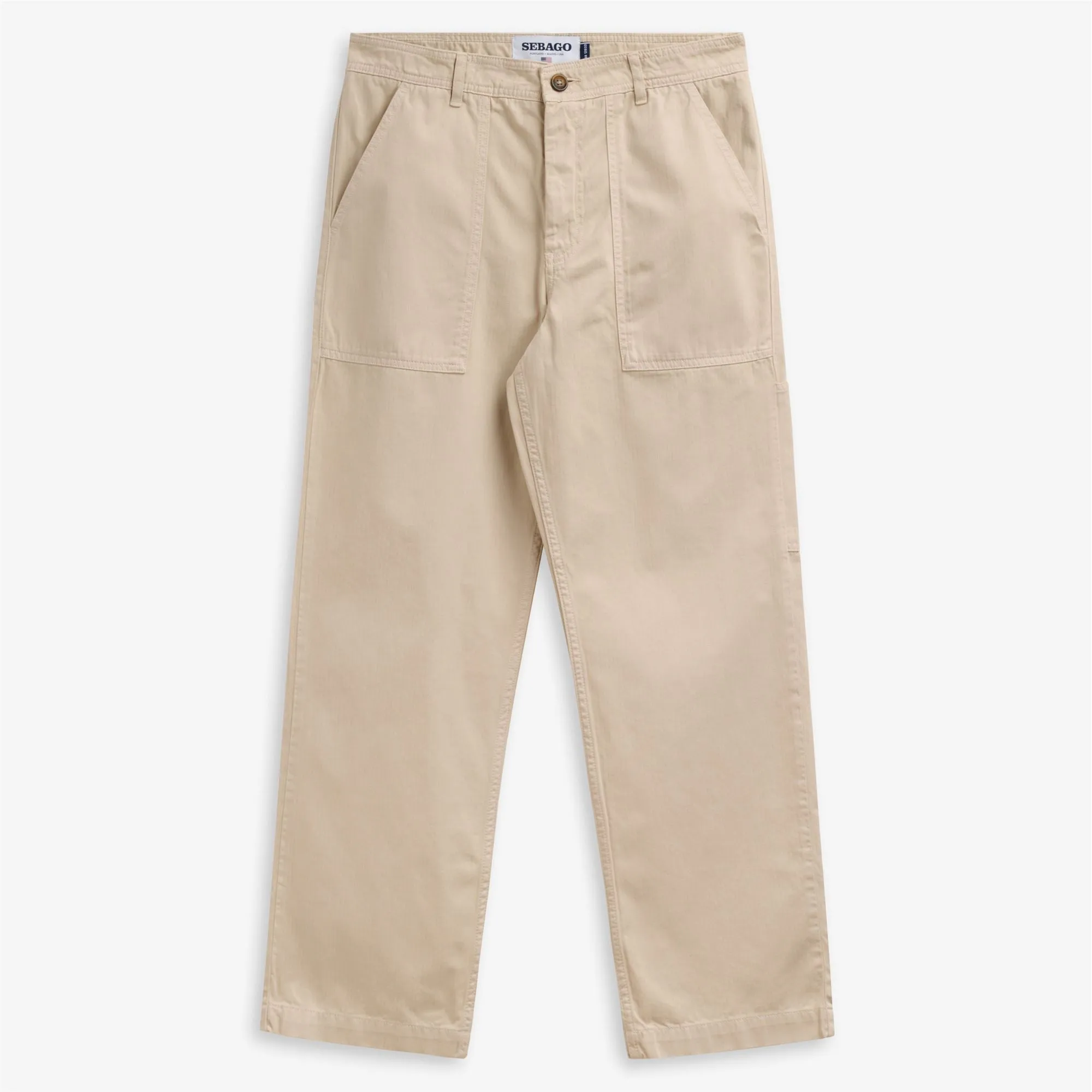 MILTON HERRINGBONE - Pants - Fatigue - Man - Beige Gesso sold by Sebago