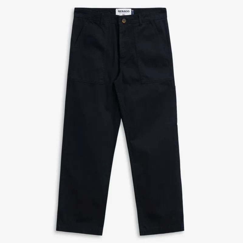 MILTON HERRINGBONE - Pants - FATIGUE - Man - BLUE DK made by Sebago