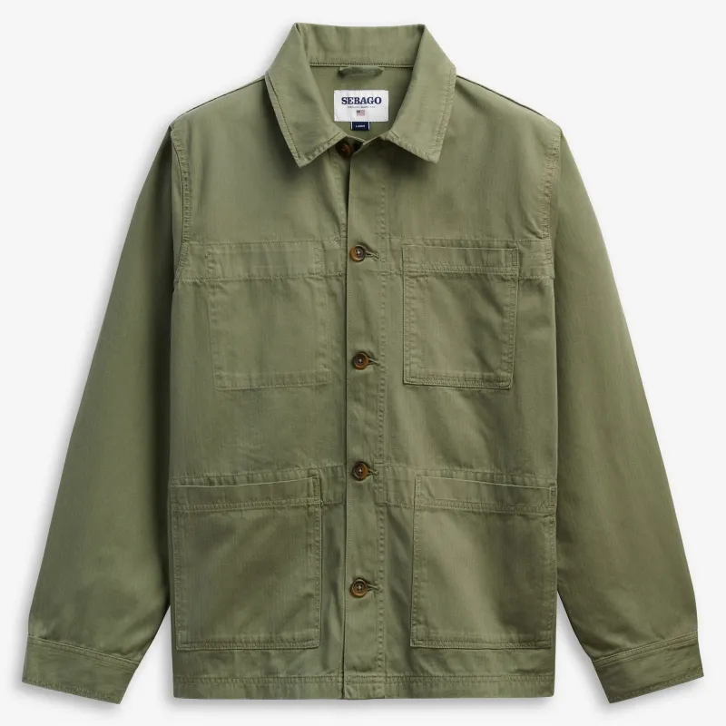 DORR HERRINGBONE - Jackets - Jacket - Unisex - GREEN LICHEN made by Sebago