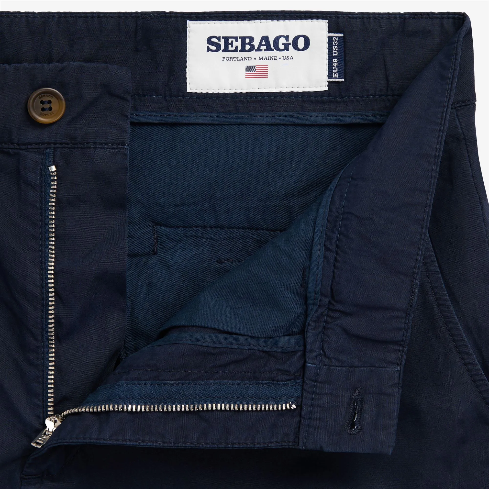 SASANOA - Pants - Chino - Man - Blue Dk sold by Sebago product image thumbnail 3