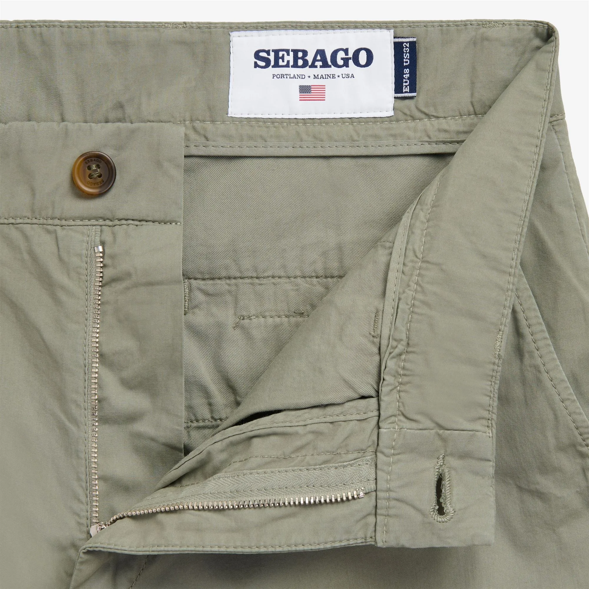 SASANOA - Pants - Chino - Man - Green Lichen sold by Sebago product image thumbnail 3