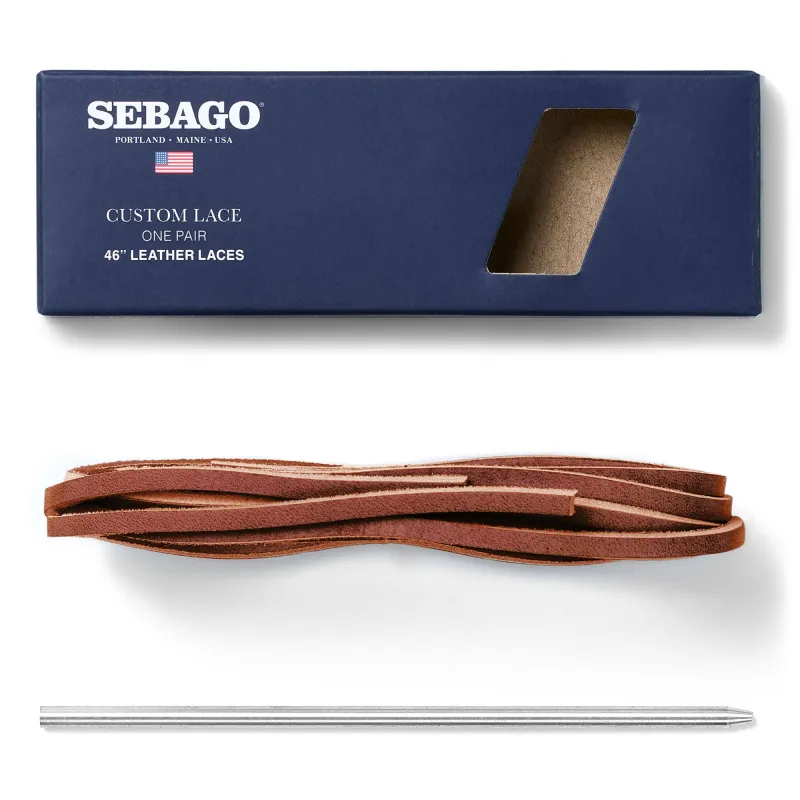 RAWHIDE SHOELACES - LACES - Laces - Unisex - BROWN-GUM sold by Sebago
