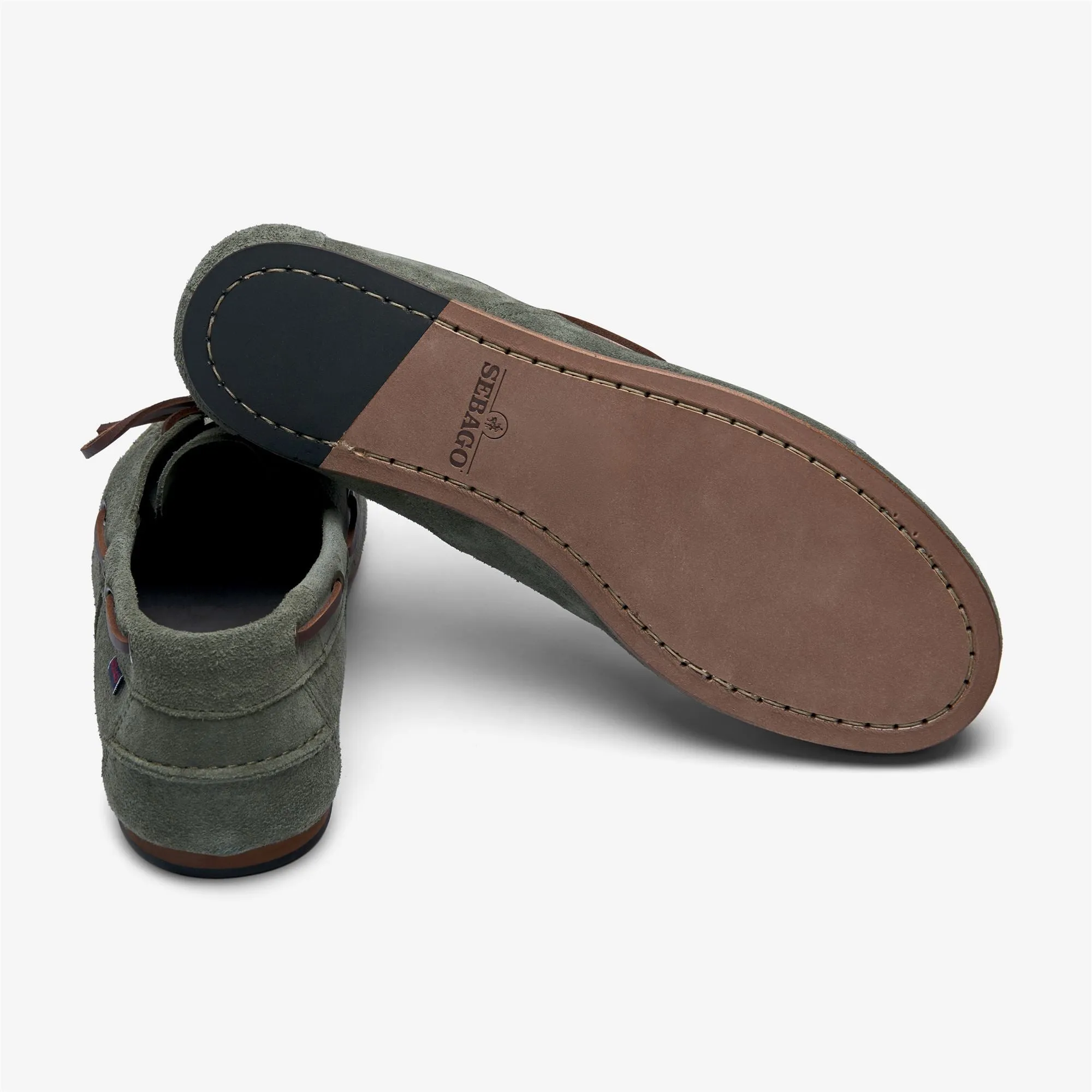 OWEN - Docksides - Mocassin - Man - Green Military-Brown Oliva sold by Sebago product image thumbnail 4