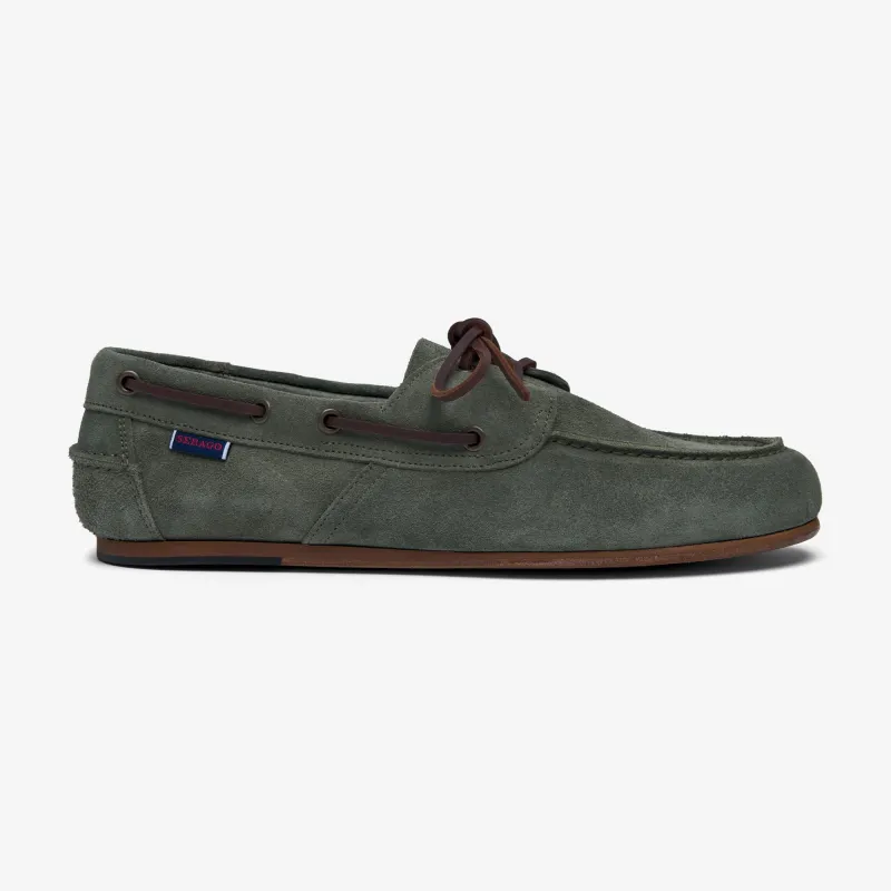 OWEN - Docksides - Mocassin - Man - Green Military-Brown Oliva sold by Sebago