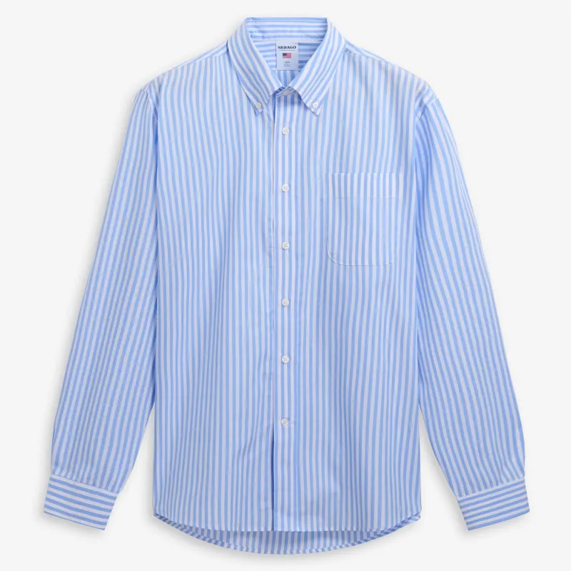 OAKLAND POP - SHIRTS - CLASSIC - Unisex - AZURE-WHITE sold by Sebago