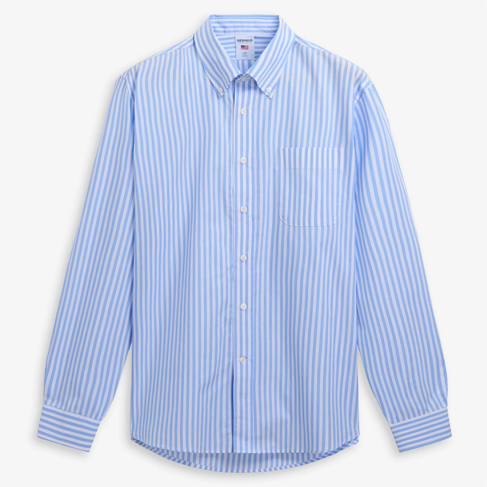 OAKLAND POP - SHIRTS - CLASSIC - Unisex - AZURE-WHITE sold by Sebago