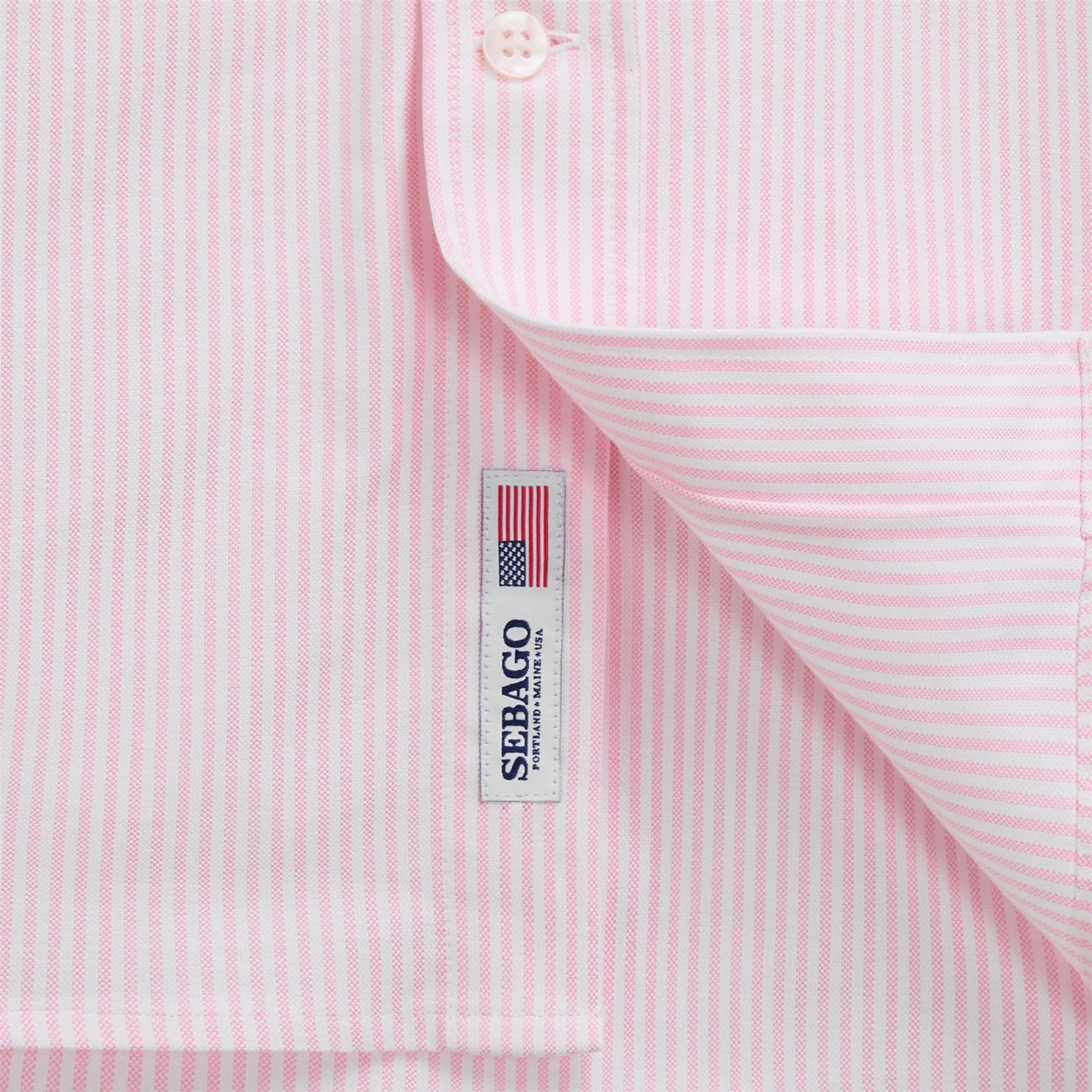 DOUBLING OX - Oxford - No label - Man, woman - Warm pink- white sold by Sebago product image thumbnail 3