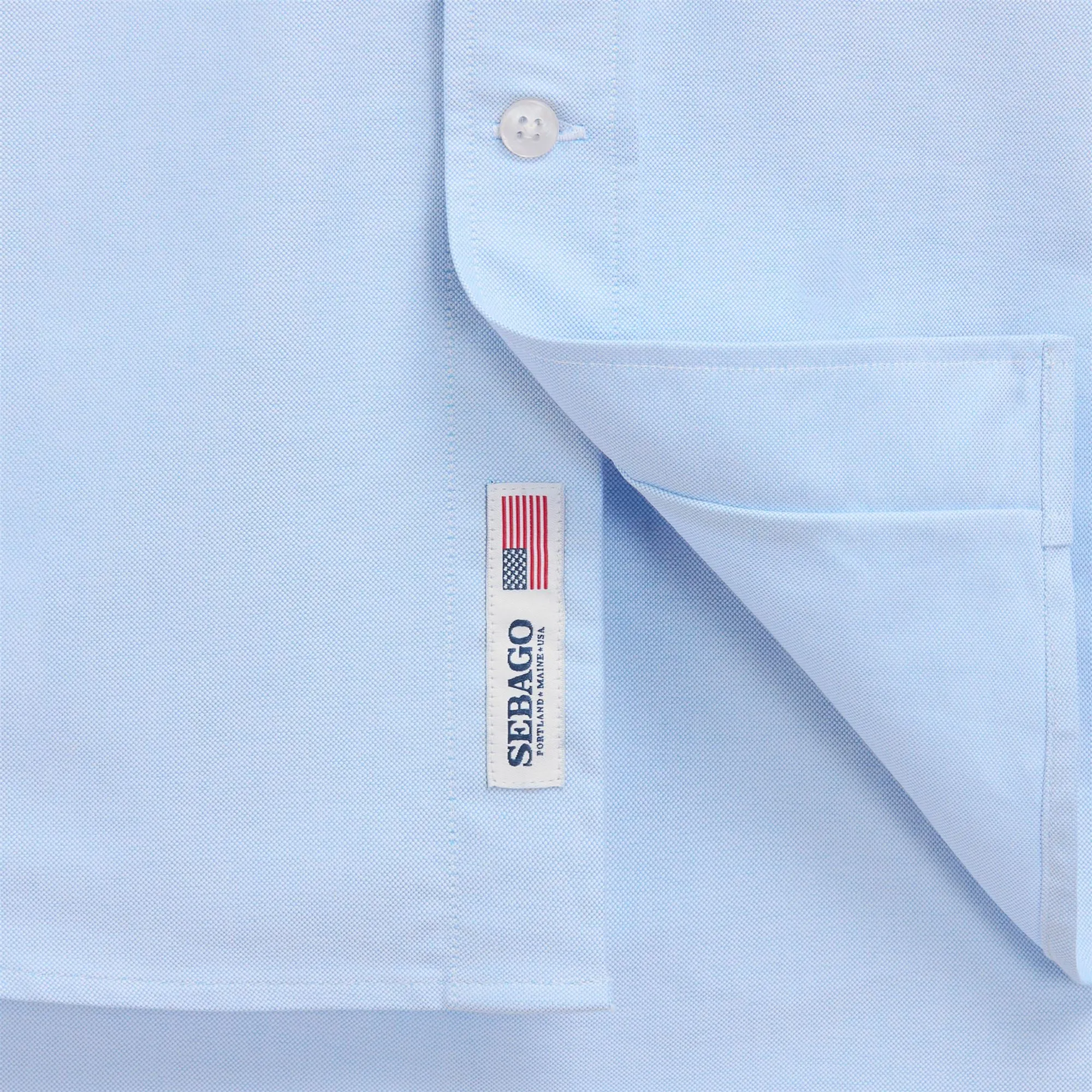 WHALEBACK OX - SHIRTS - Oxford - Unisex - AZURE AIRY sold by Sebago product image thumbnail 3
