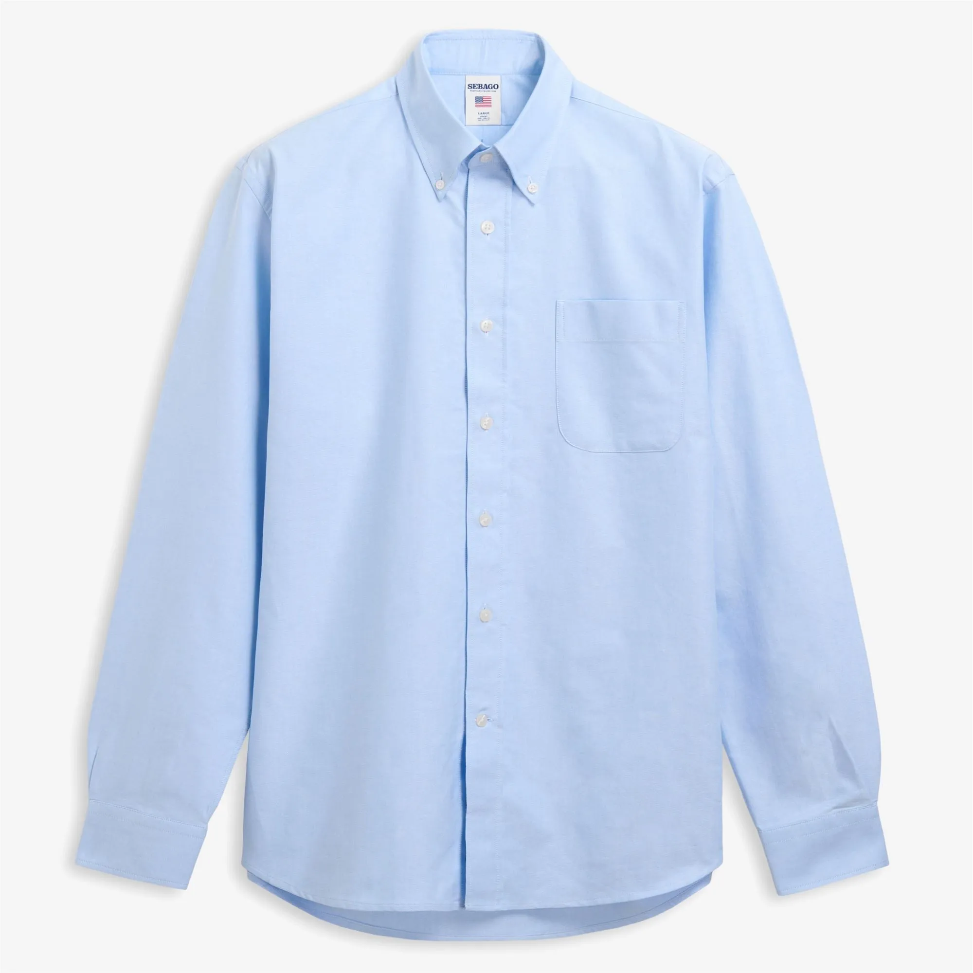 WHALEBACK OX - SHIRTS - Oxford - Unisex - AZURE AIRY sold by Sebago