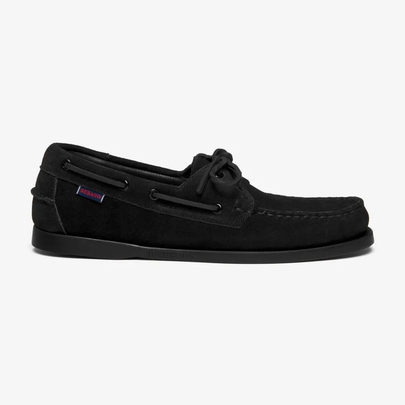 PORTLAND FLESH OUT - Docksides - Mocassin - Man - TOTAL BLACK sold by Sebago