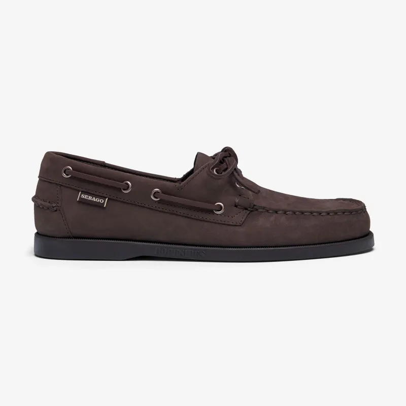 DOCKSIDES PORTLAND NUBUCK - Docksides - Mocassin - Man - TOTAL BROWN CHOCOLATE sold by Sebago