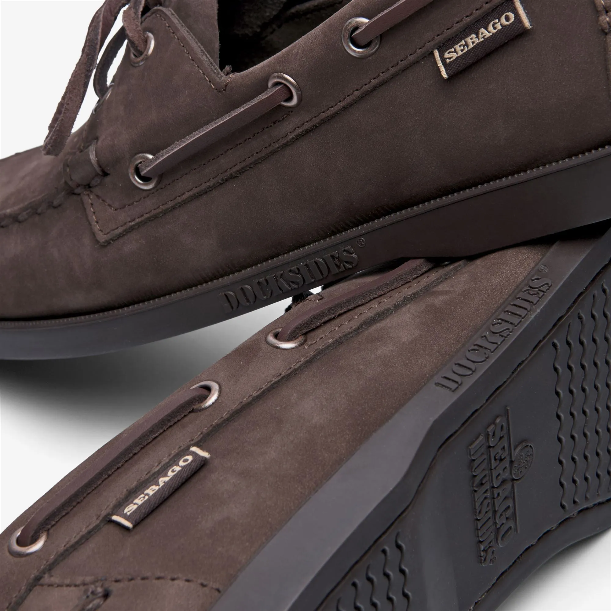 DOCKSIDES PORTLAND NUBUCK - Docksides - Mocassin - Man - TOTAL BROWN CHOCOLATE sold by Sebago product image thumbnail 5