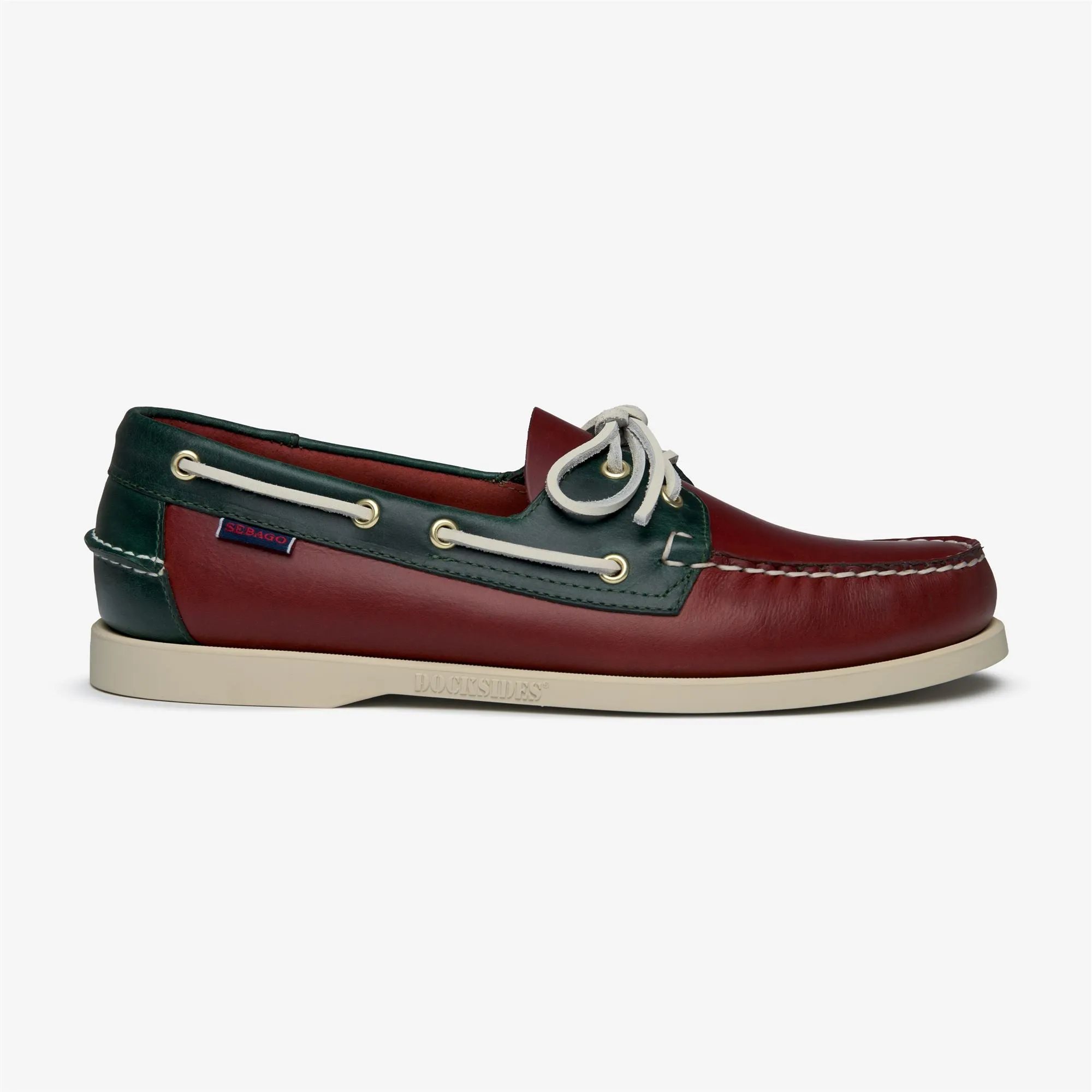 DOCKSIDES PORTLAND WAXED - Docksides - Mocassin - Man - DK RED- GREENFOREST sold by Sebago