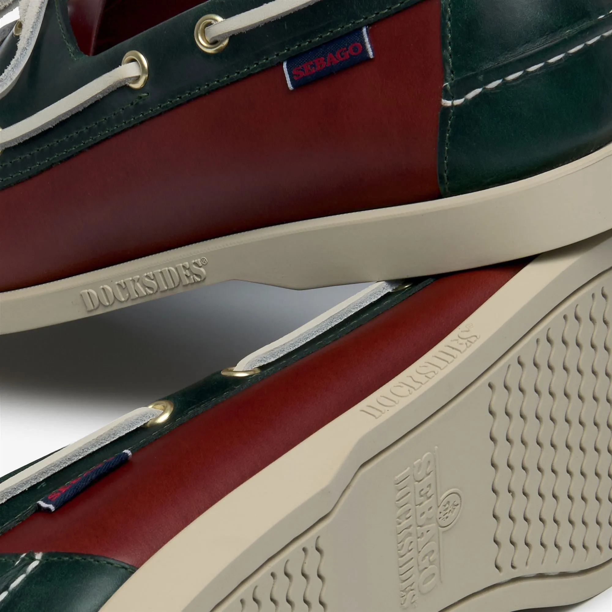 DOCKSIDES PORTLAND WAXED - Docksides - Mocassin - Man - DK RED- GREENFOREST sold by Sebago product image thumbnail 5