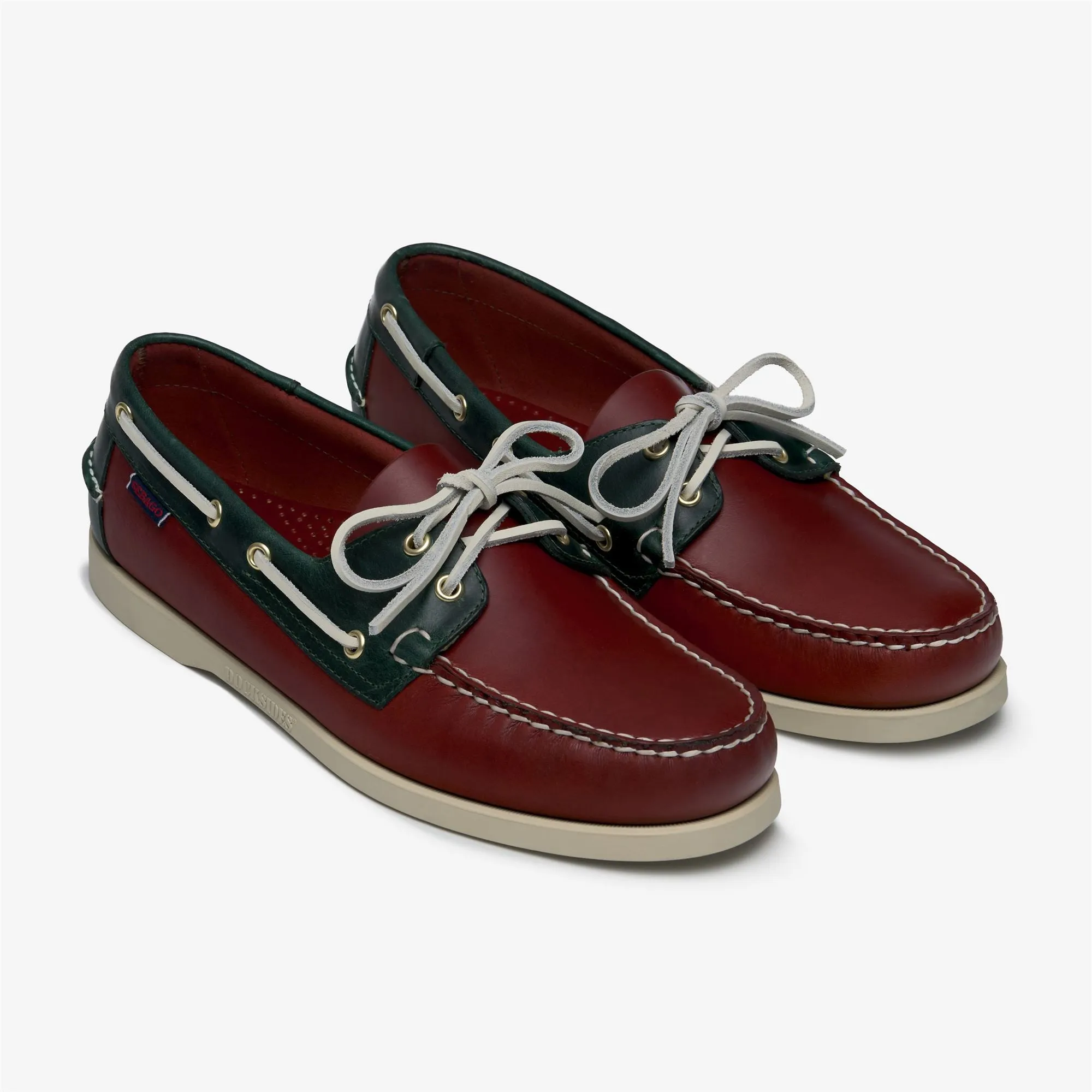 DOCKSIDES PORTLAND WAXED - Docksides - Mocassin - Man - DK RED- GREENFOREST sold by Sebago product image thumbnail 2