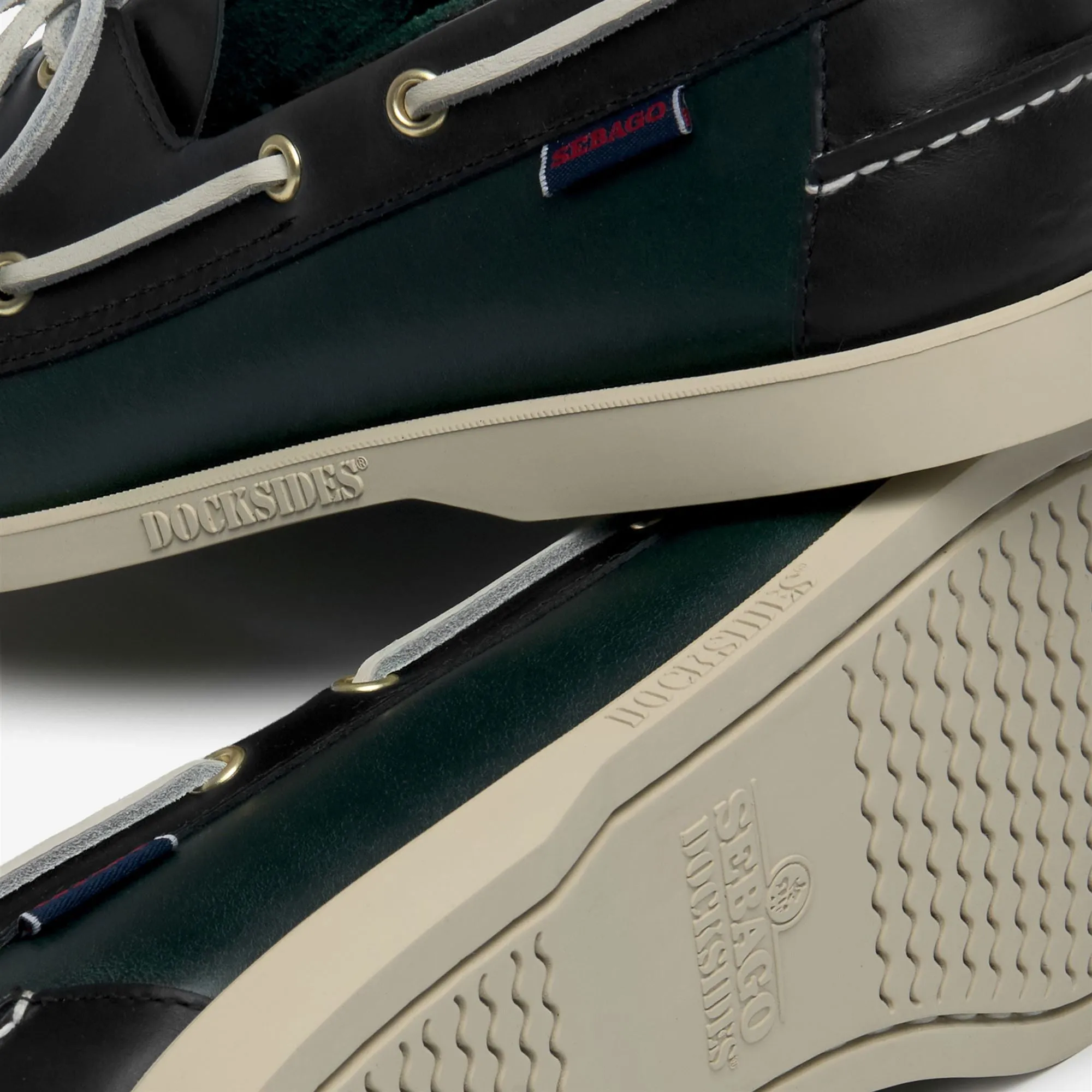 DOCKSIDES PORTLAND WAXED - Docksides - Mocassin - Man - GREEN FOREST-BLUE NAVY sold by Sebago product image thumbnail 5
