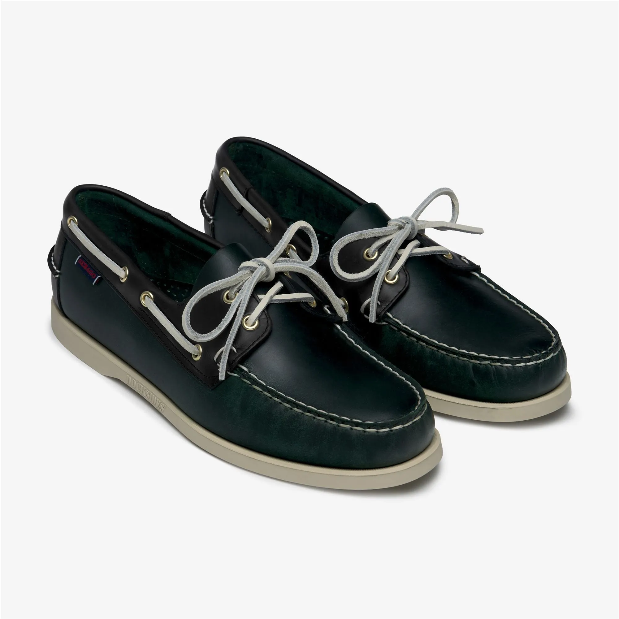 DOCKSIDES PORTLAND WAXED - Docksides - Mocassin - Man - GREEN FOREST-BLUE NAVY sold by Sebago product image thumbnail 2