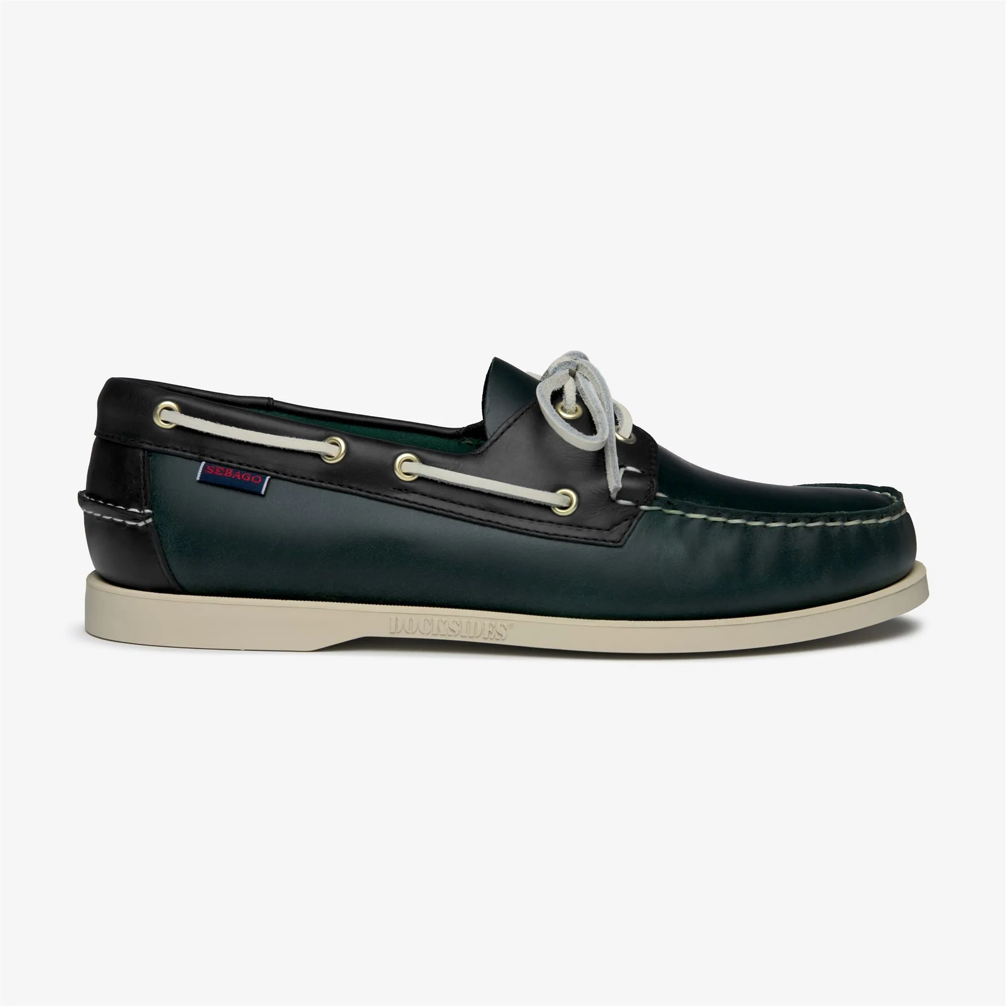 DOCKSIDES PORTLAND WAXED - Docksides - Mocassin - Man - GREEN FOREST-BLUE NAVY sold by Sebago