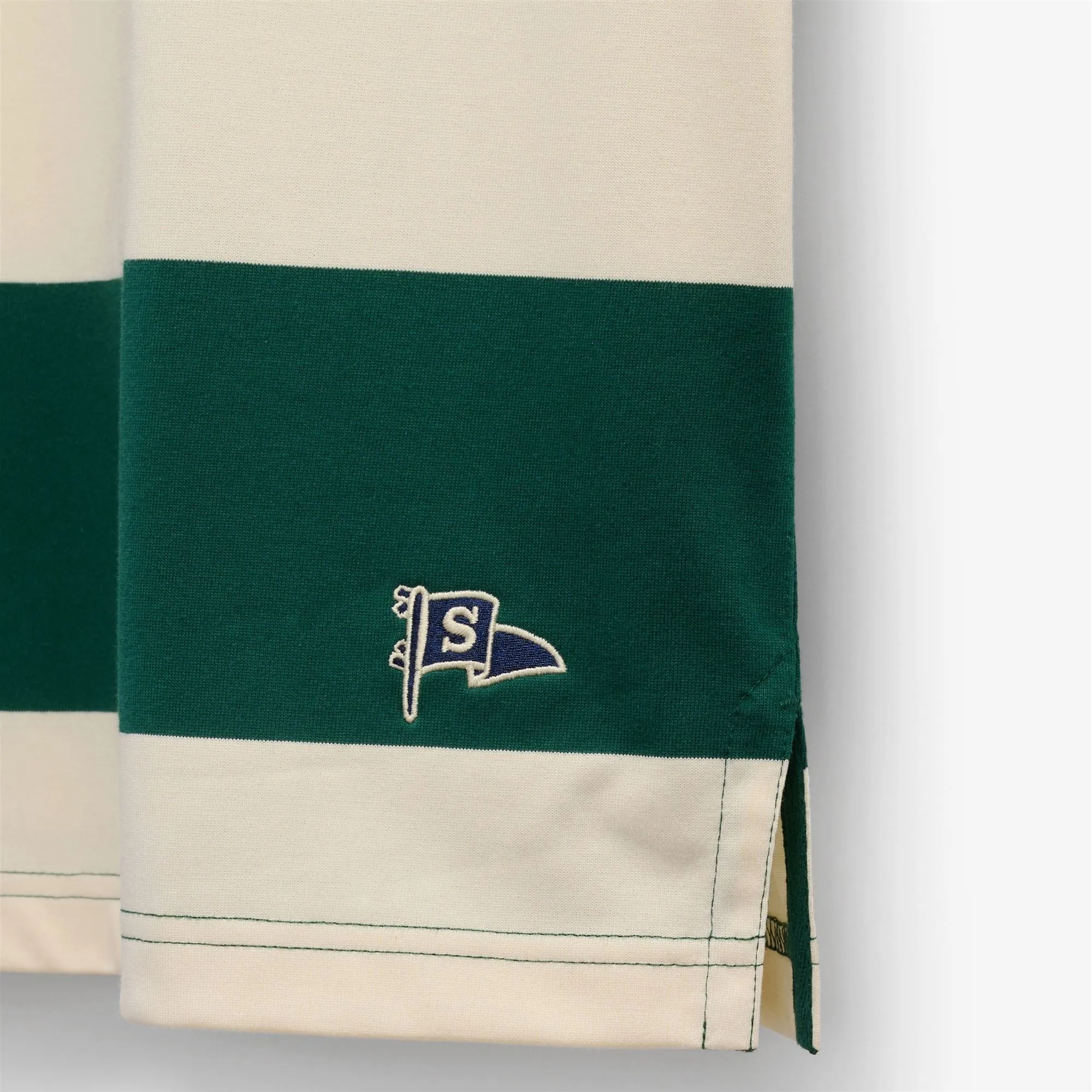 CAMPBELL SS - Polo Shirts - Polo - Unisex - WHITE NATURAL-GREEN sold by Sebago product image thumbnail 3