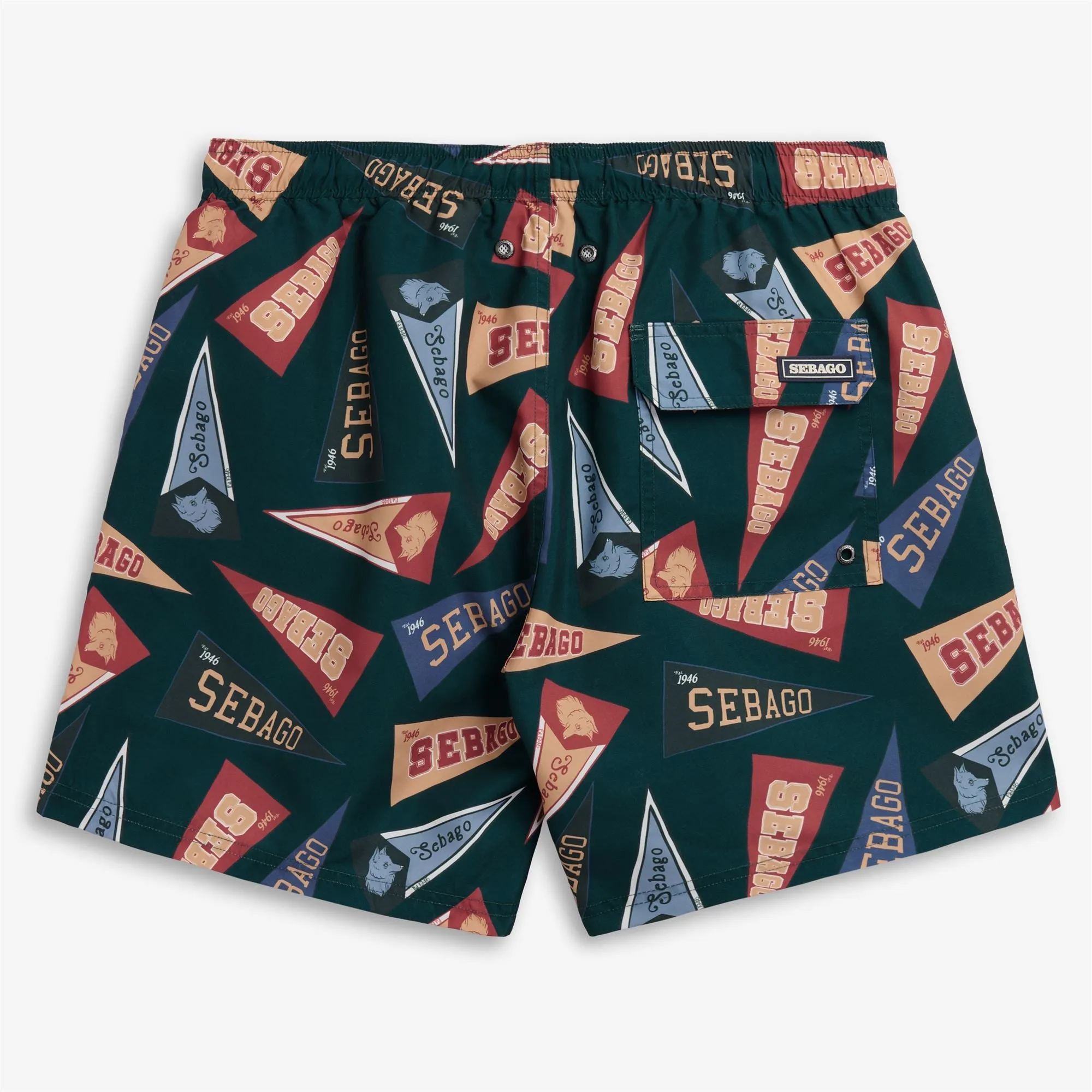 SANDBEACH - Bathing Suits - Swimming Trunks - Man - FANCY PENNANT GREEN sold by Sebago product image thumbnail 2