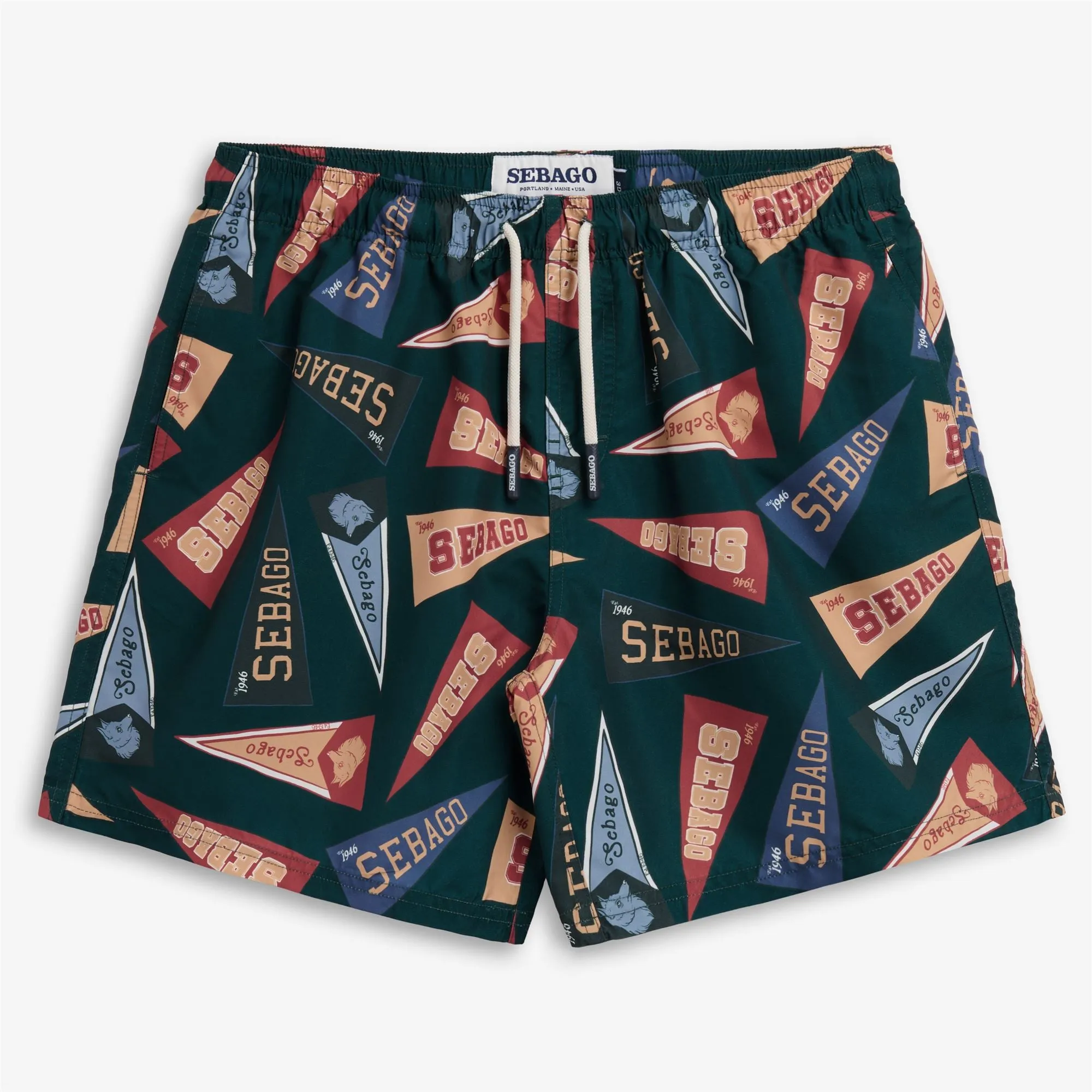 SANDBEACH - Bathing Suits - Swimming Trunks - Man - FANCY PENNANT GREEN sold by Sebago