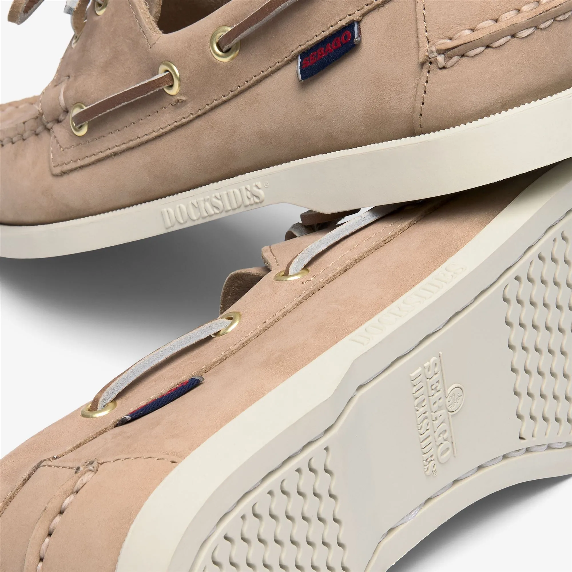 DOCKSIDES PORTLAND NUBUCK WOMAN - Docksides - Mocassin - Woman - BEIGE CAMEL sold by Sebago product image thumbnail 5