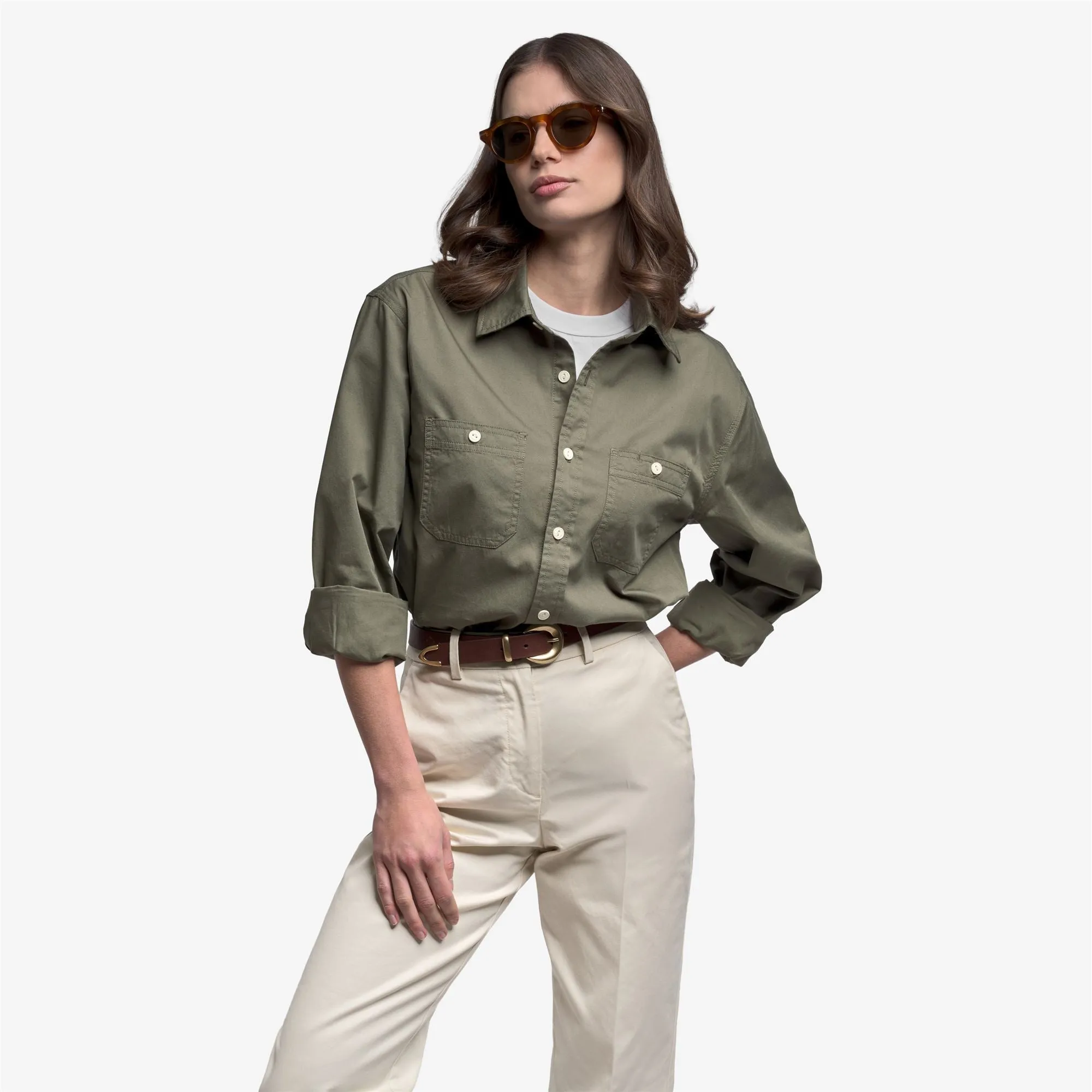 MOLUNKUS - SHIRTS - Casual - Unisex - GREEN LICHEN sold by Sebago product image thumbnail 5