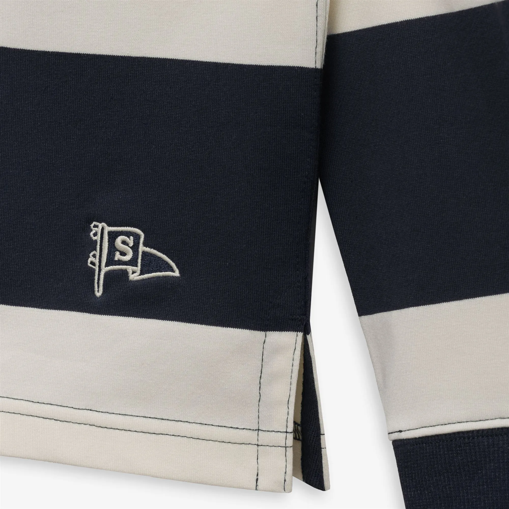 CAMPBELL LS - Polo Shirts - Polo - Unisex - WHITE NATURAL-BLUE sold by Sebago product image thumbnail 4