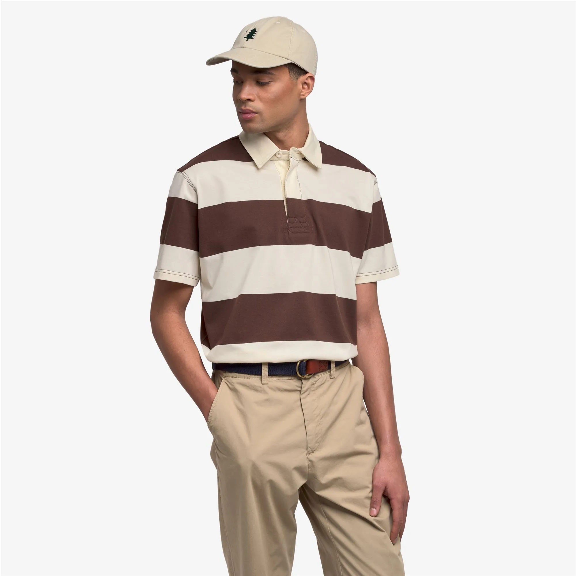 CAMPBELL SS - Polo Shirts - Polo - Unisex - WHITE NATURAL- BROWN sold by Sebago product image thumbnail 5