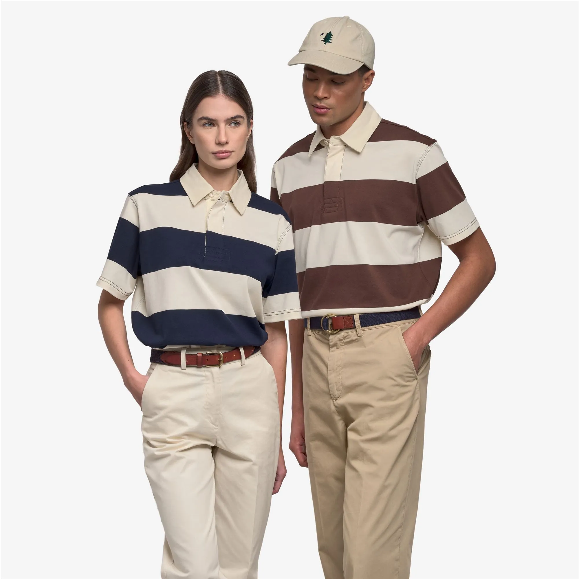 CAMPBELL SS - Polo Shirts - Polo - Unisex - WHITE NATURAL- BROWN sold by Sebago product image thumbnail 3