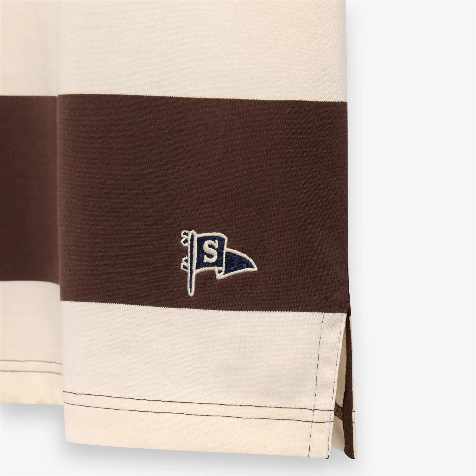 CAMPBELL SS - Polo Shirts - Polo - Unisex - WHITE NATURAL- BROWN sold by Sebago product image thumbnail 4