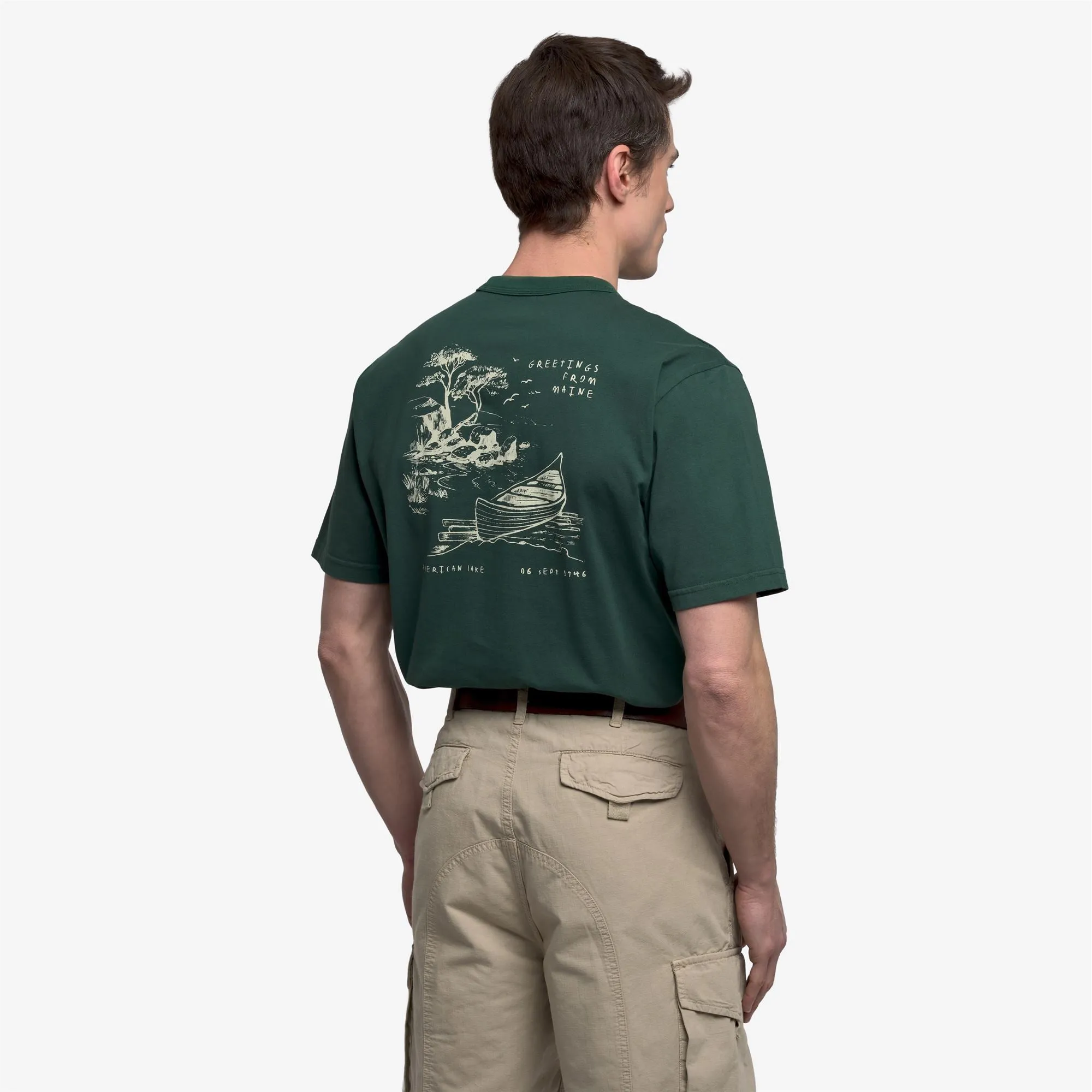 WYMANLAKE - T-ShirtsTop - T-Shirt - Unisex - GREEN BISTRO sold by Sebago product image thumbnail 5