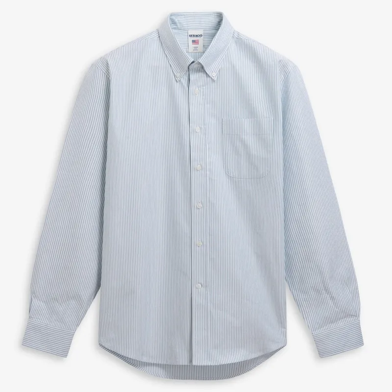 DOUBLING OX - SHIRTS - Oxford - Unisex - GREEN-WHITE made by Sebago