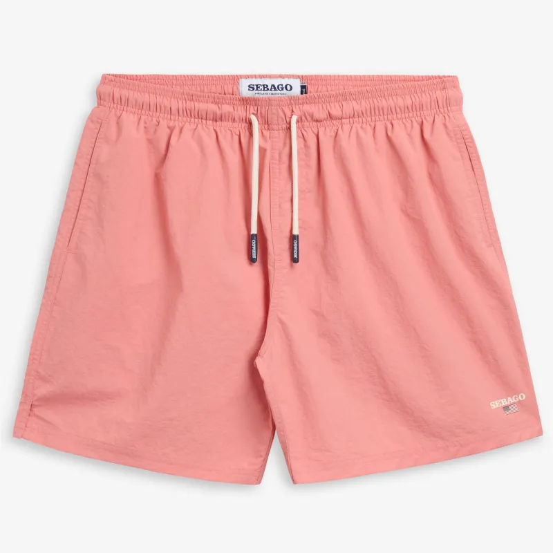 BEND KNOT - Bathing Suits - Swimming Trunks - Man - PINK LOBSTER sold by Sebago