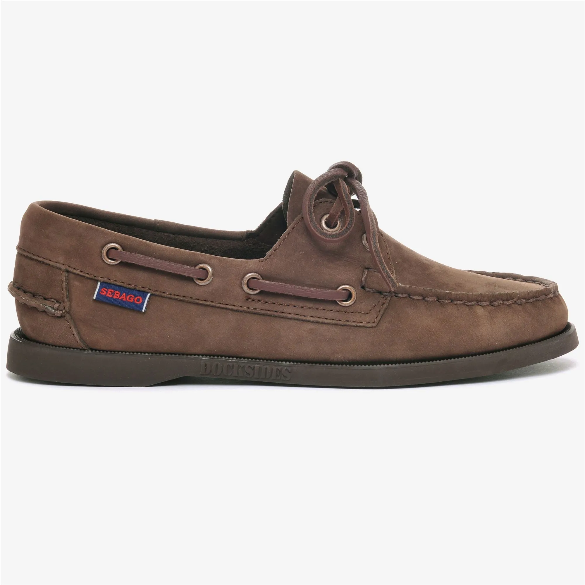 DOCKSIDES PORTLAND NUBUCK WOMAN - Docksides - Mocassin - Woman - TOTAL BROWN CHOCOLATE sold by Sebago