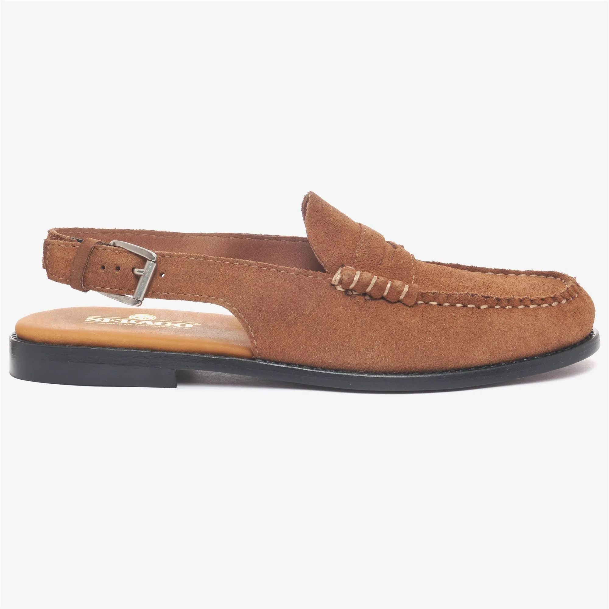 DAN SANDAL FLESH OUT WOMAN - Sandals - Moccasin - Woman - BROWN COGNAC sold by Sebago
