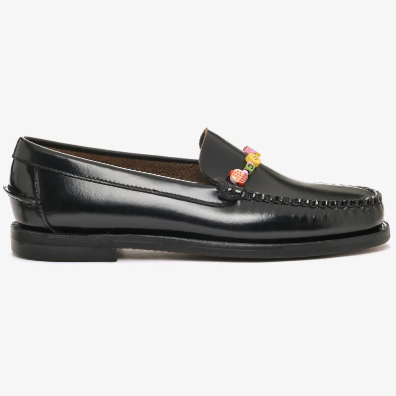 FRANK BEADS WOMAN - Moc - Moccasin - Woman - BLACK made by Sebago