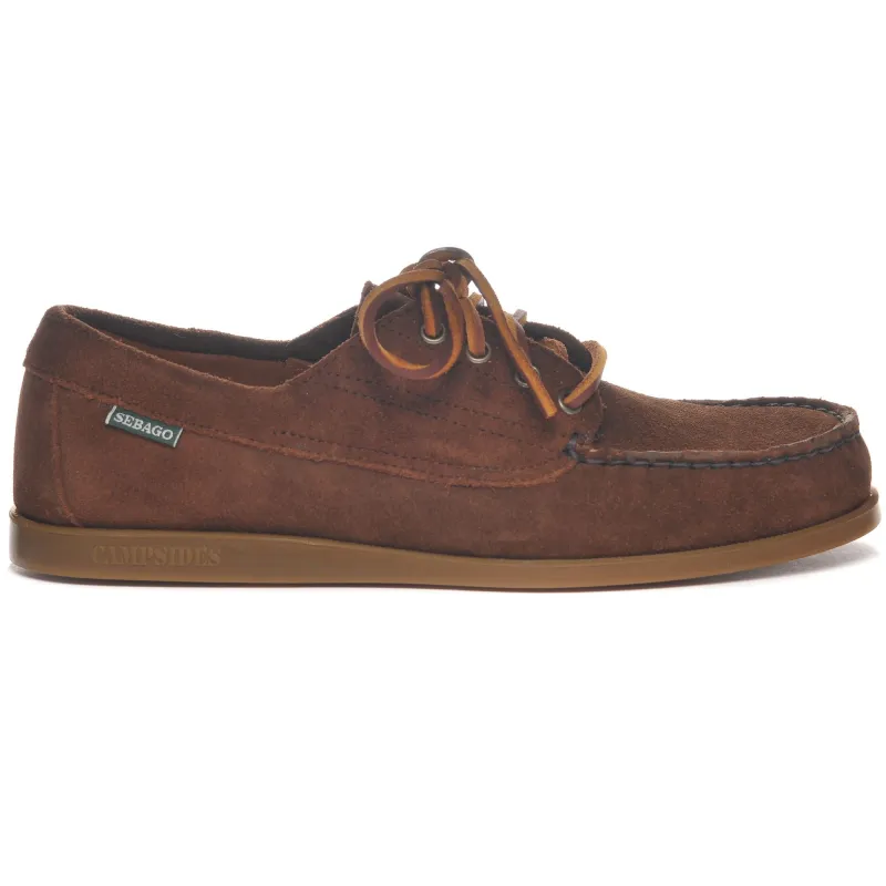 ASKOOK SUEDE - Docksides - Moccasin - Man - DK BROWN made by Sebago