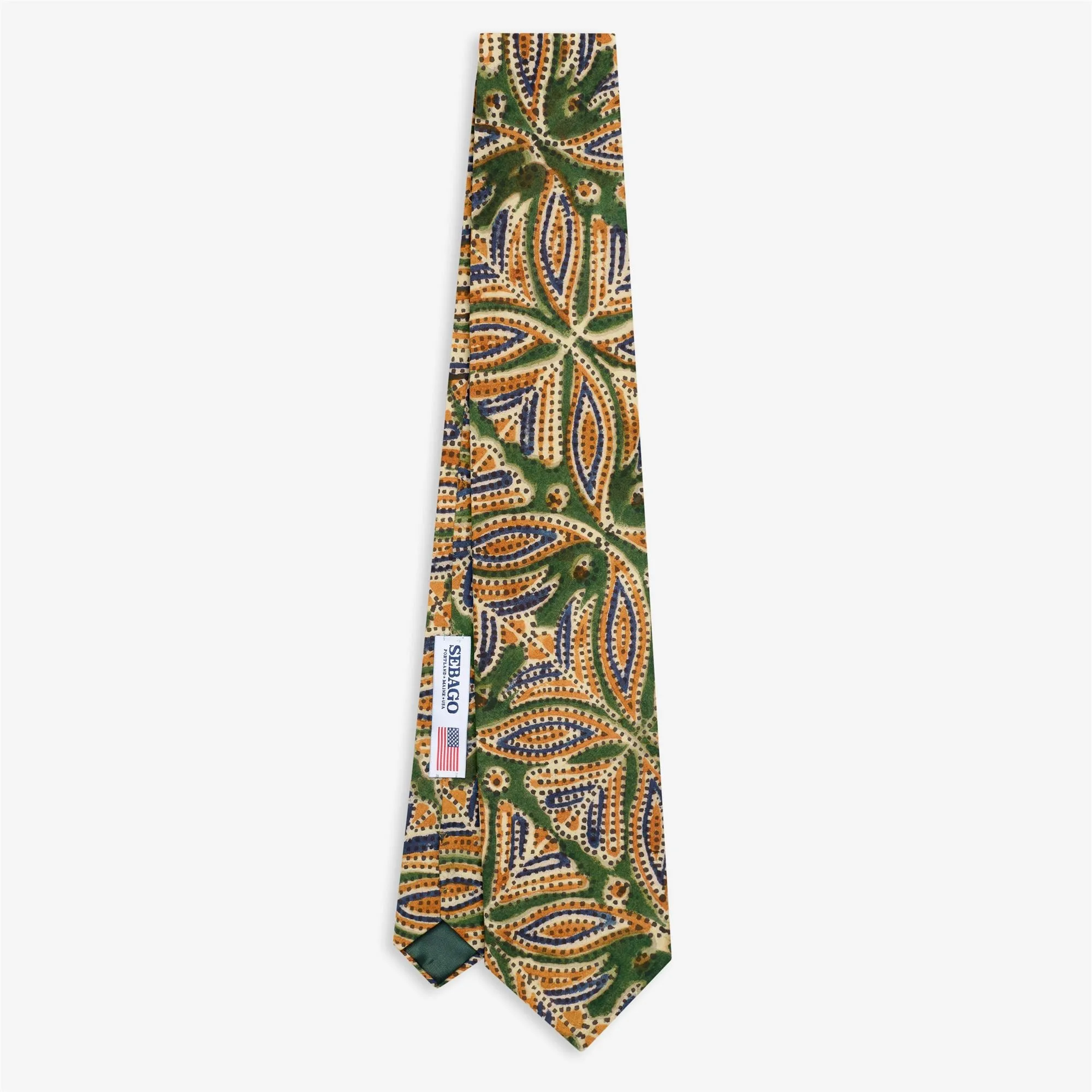 HIRAM TIE - Small Accessories - Tie - Man - FANCY GREEN-BLUE sold by Sebago
