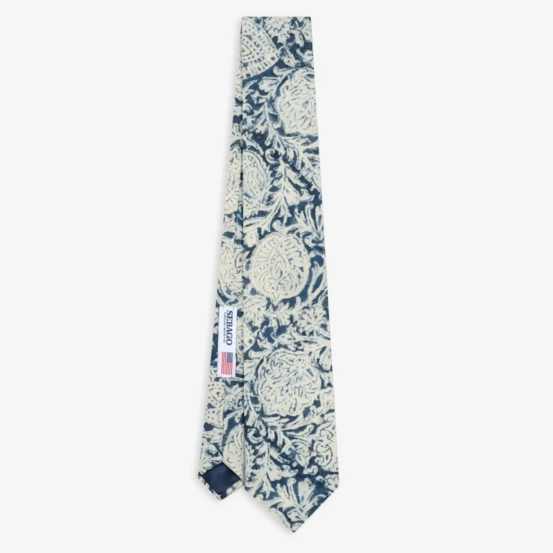 HALLOWELL tie - Small Accessories - Tie - Man - Fancy white-blue made by Sebago