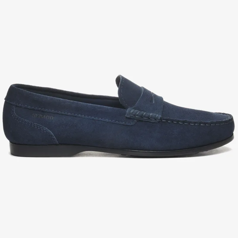 BYRON SUEDE - Moccasin - Loafers - Man - Blue powder made by Sebago
