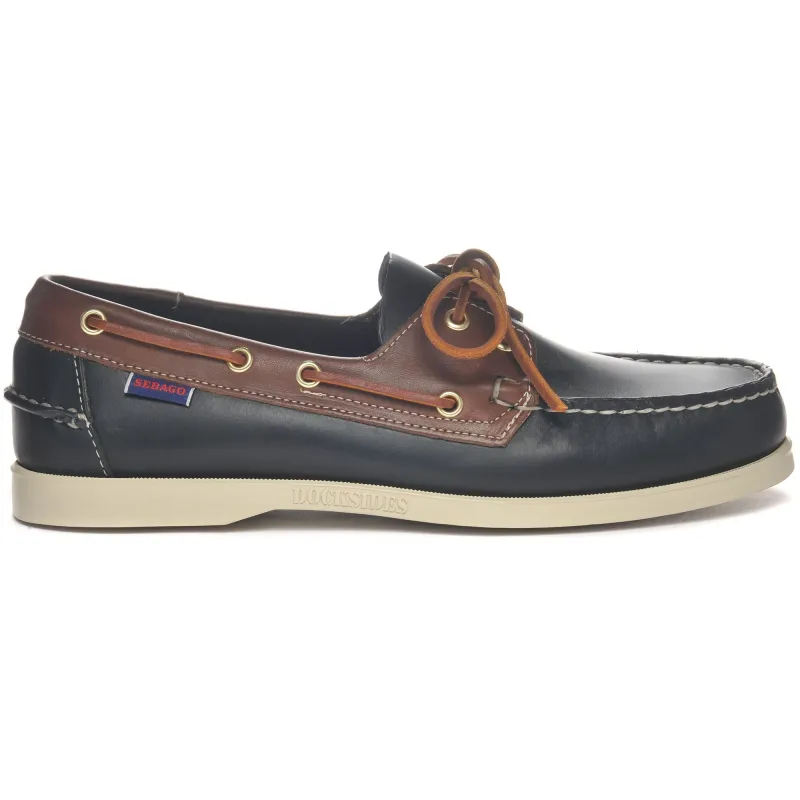 PORTLAND LEA WAX LEA - Docksides - Mocassin - Man - Brown-Black-Brown-Black made by Sebago