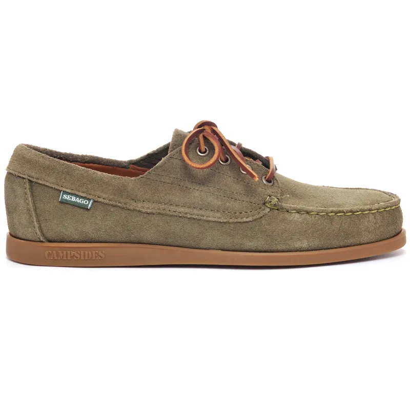 ASKOOK SUEDE - Docksides - Moccasin - Man - GREEN MILITARY made by Sebago