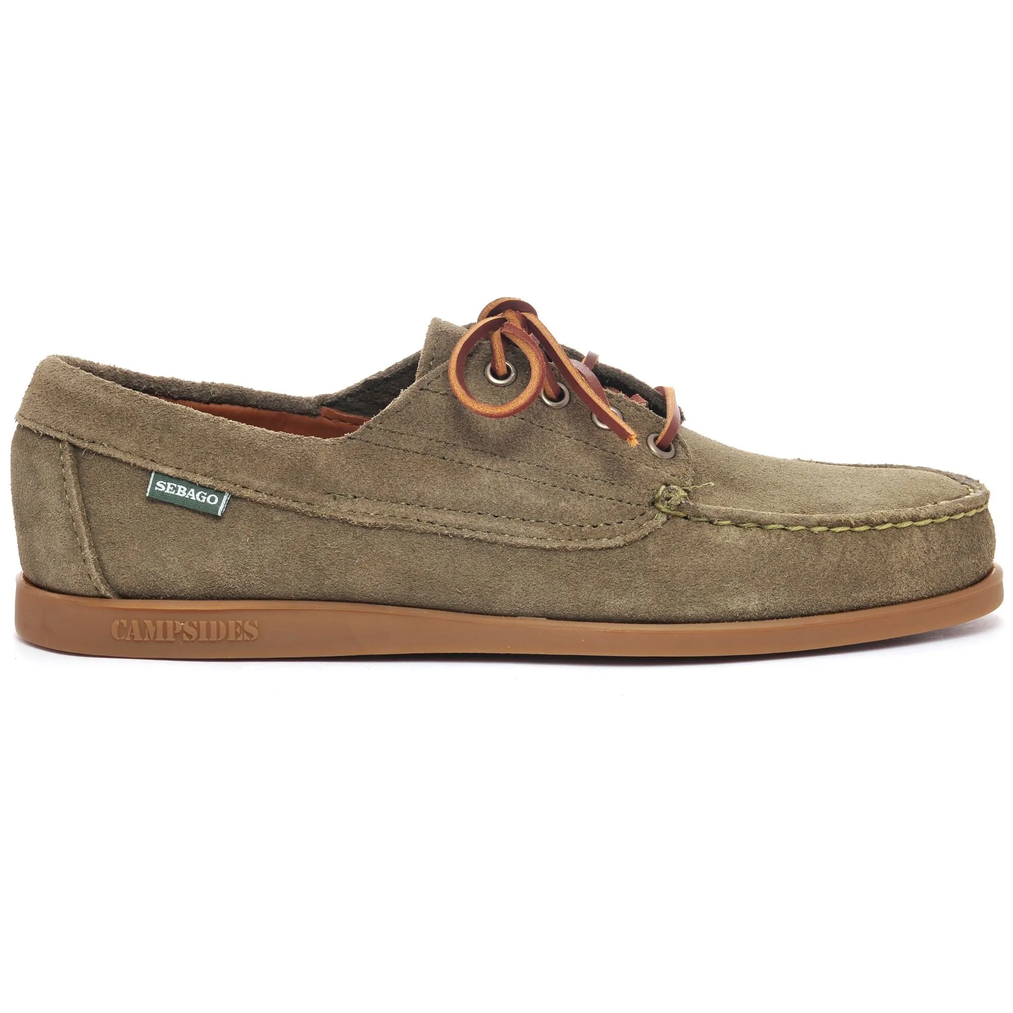 ASKOOK SUEDE - Docksides - Moccasin - Man - GREEN MILITARY sold by Sebago